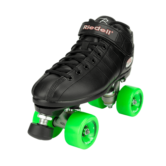 Riedell R3 Cayman Black Roller Skate Set - The Groove Skate Shop