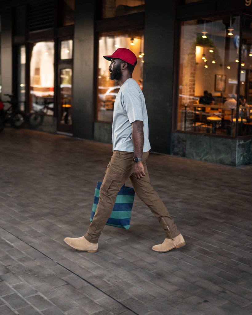 Southern Gents Relaxed Fit Tee and Cargo Trouser Pants and Emerson Crepe Sole Chelsea Boots