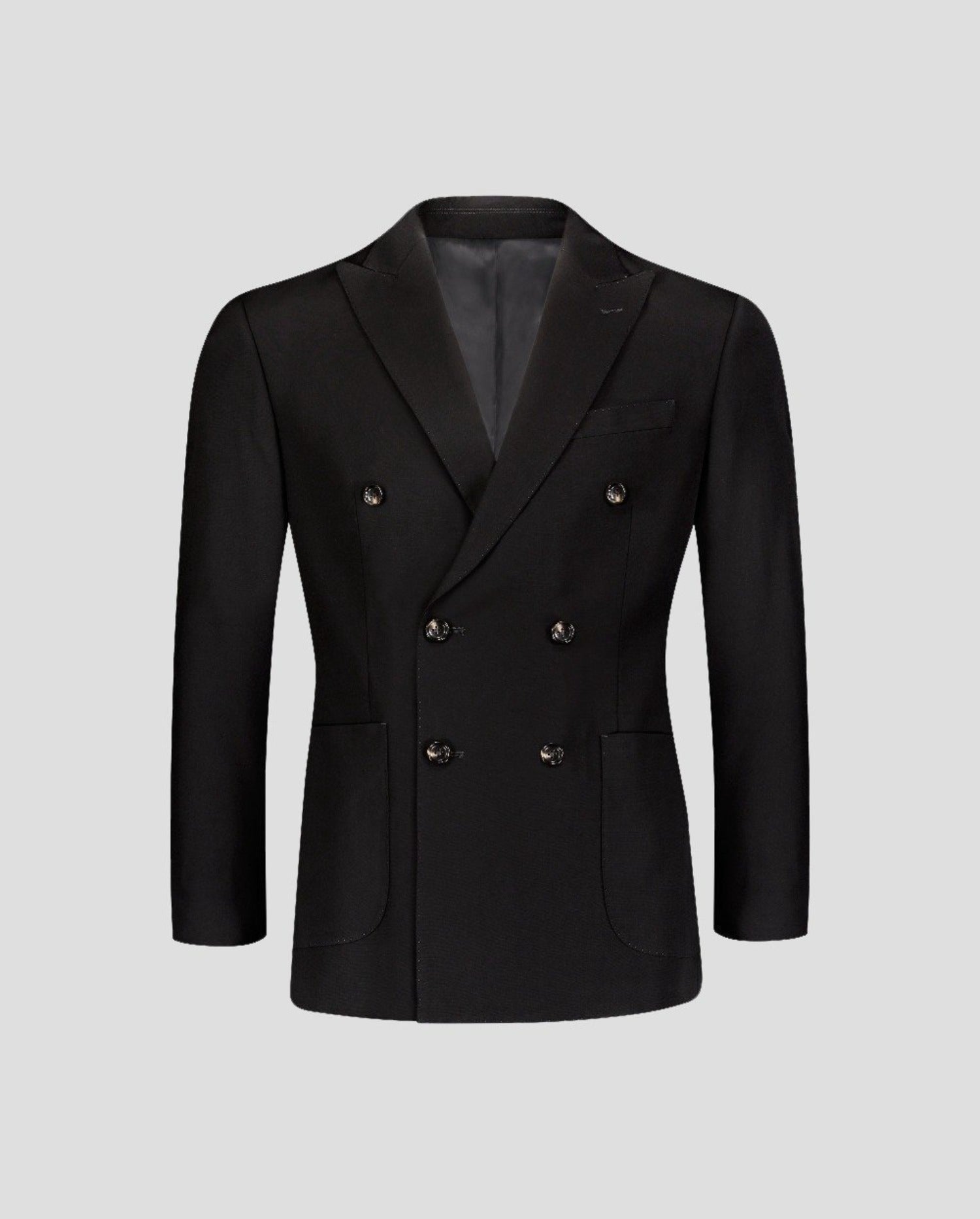 SG Double Breasted Blazer V2 – Black – Southern Gents