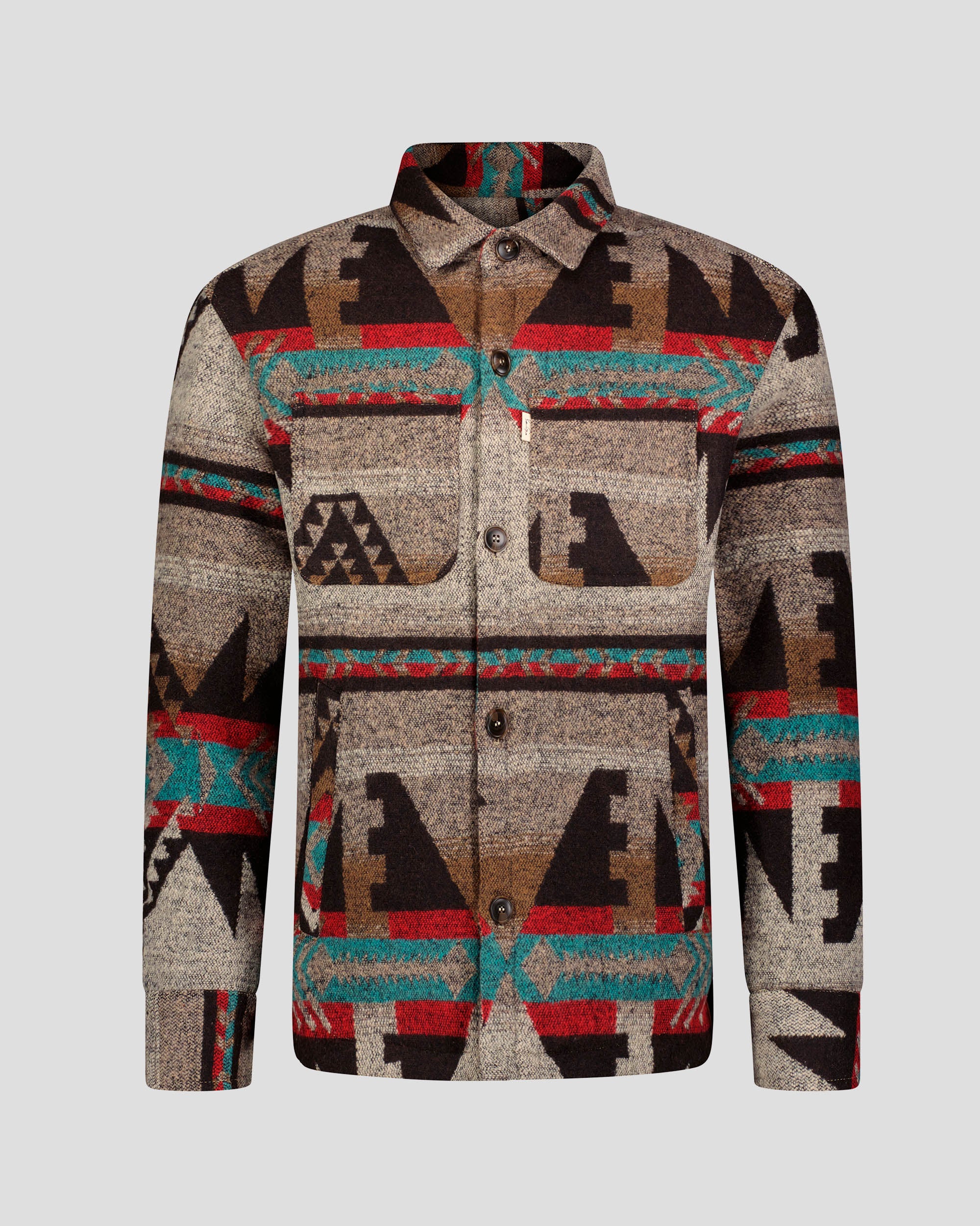 SG Quilted Aztec Overshirt - Brown + Teal – Southern Gents