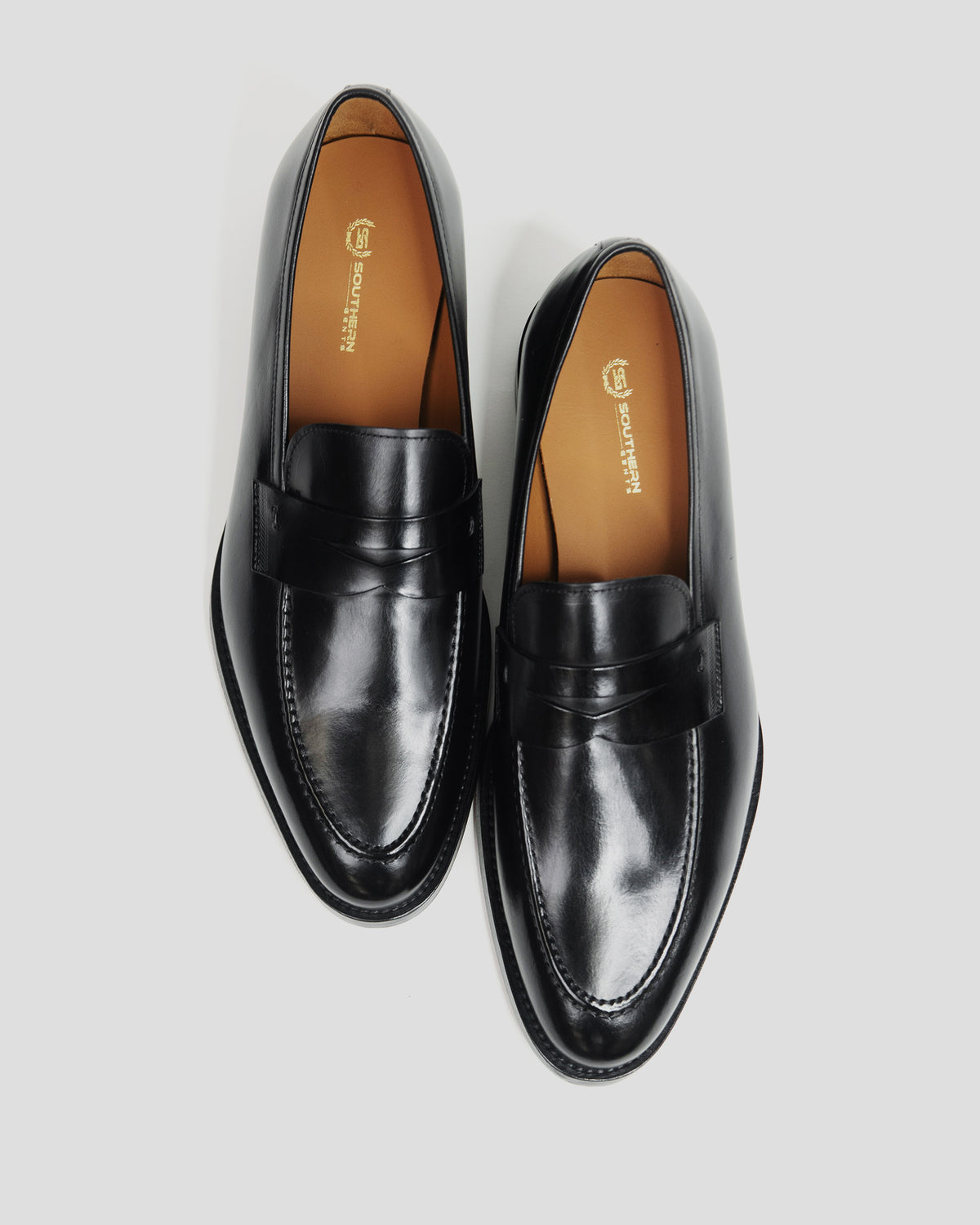 Smithson Penny Loafer V2– Black - Southern Gents