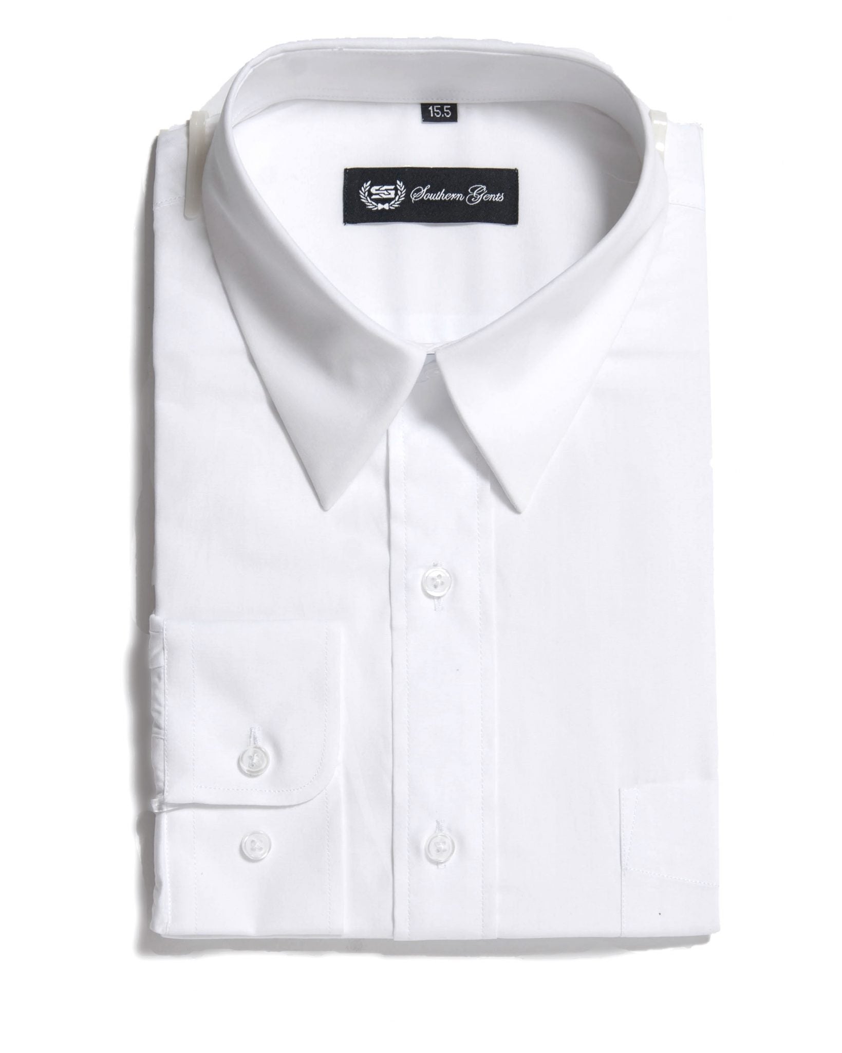 point collar dress shirt