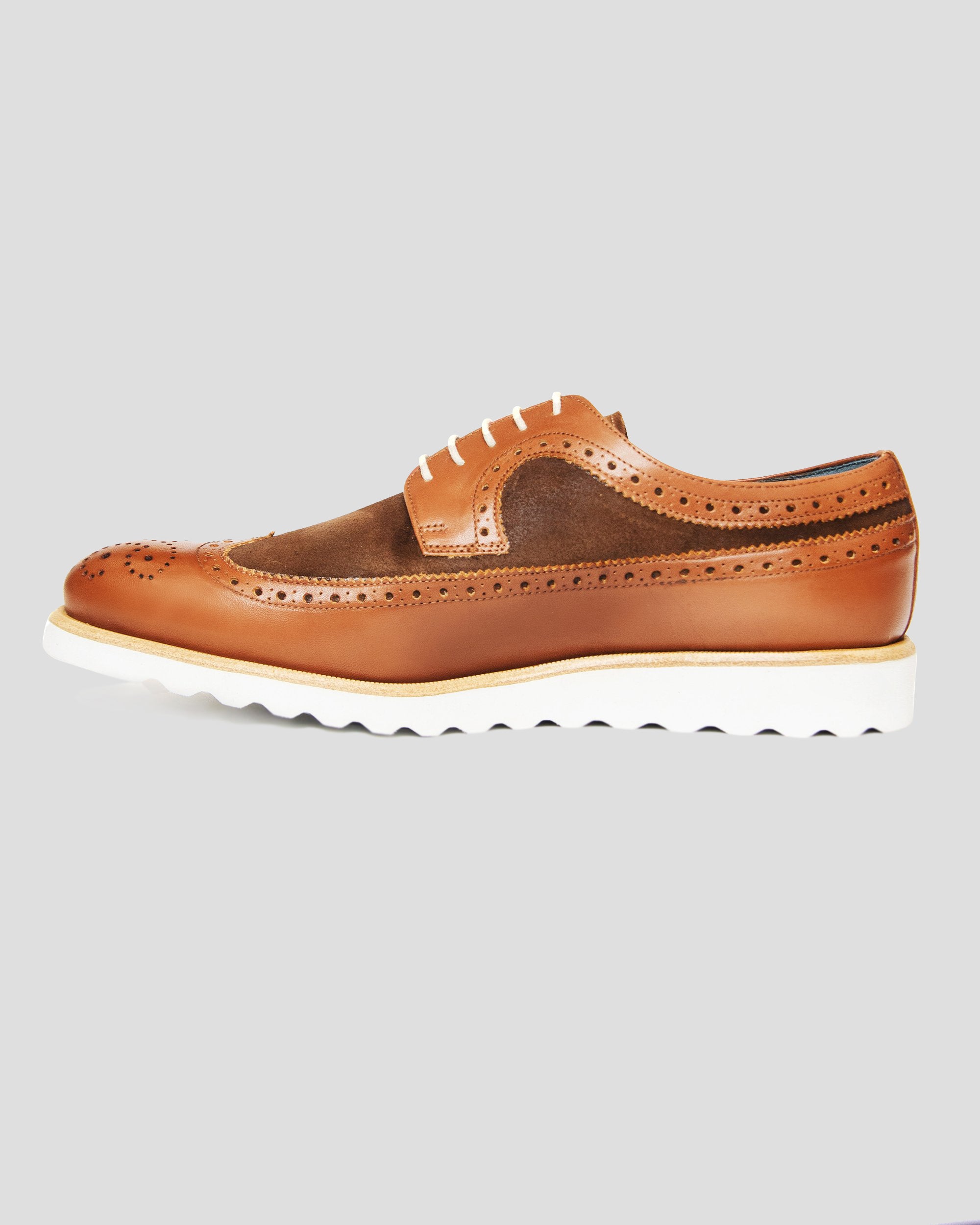 SG Rogue Sport Wingtip Brogues - Brown - Southern Gents