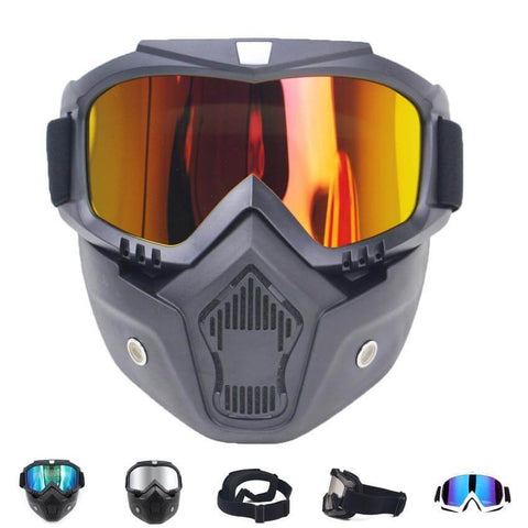 Luxury Snow Ski Goggles With Mouth Filter