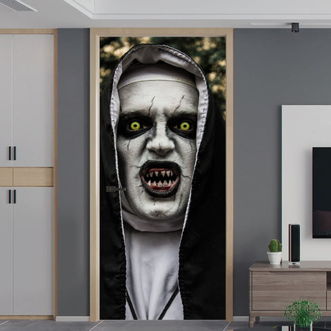 Halloween Wall Stickers Horror Nuns