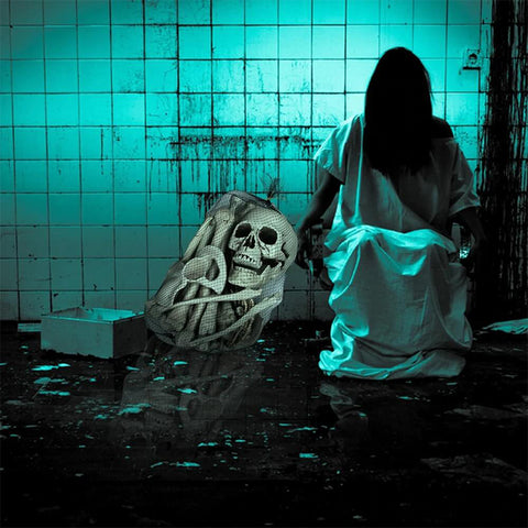 Bolsa de Halloween de huesos de esqueleto