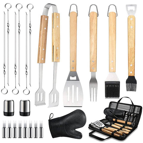 Juego de herramientas y utensilios para barbacoa premium Grill