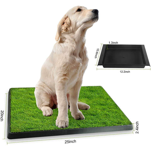 Pet Toilet Litter Grass Patch For Dogs with Tray