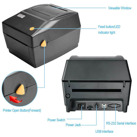 Commercial Direct Thermal Label Printer