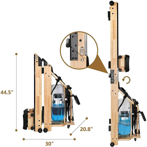Water Rowing Machine Folding Rower Resistance