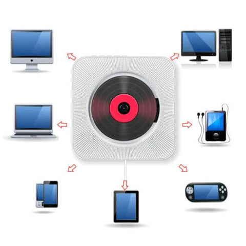 Portable Bluetooth Radio CD Player