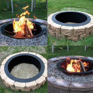 Steel Fire Pit Liner Ring Insert Kustora