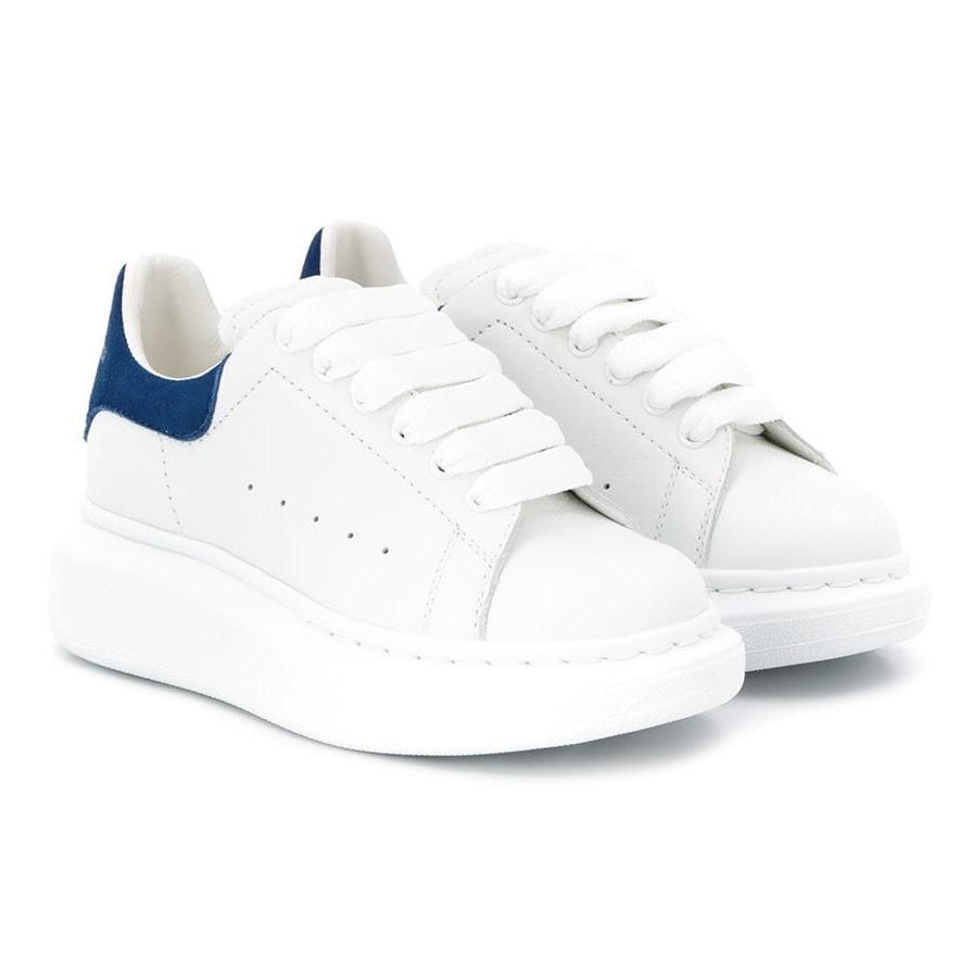 white and blue alexander mcqueen's