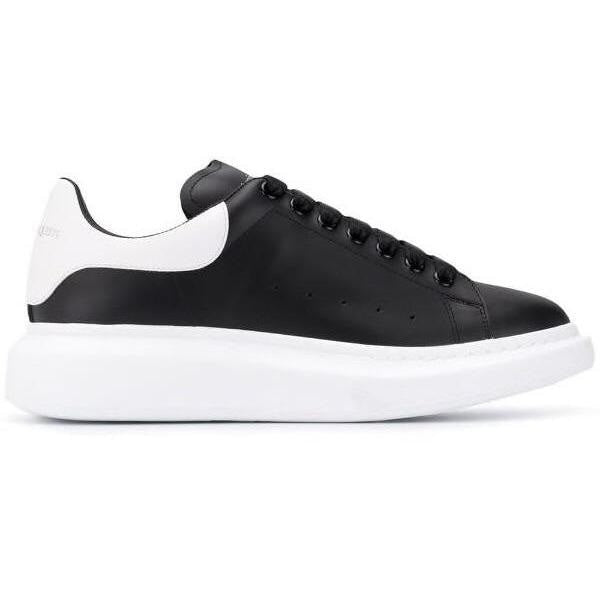 black and white alexander mcqueen trainers
