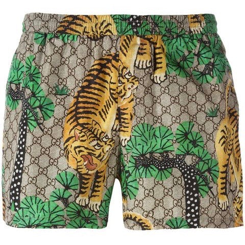 gucci tiger shorts