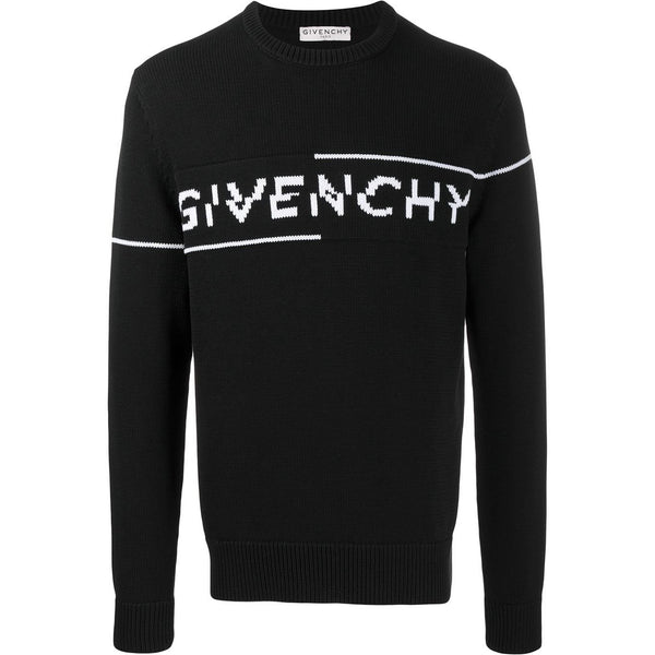 black logo jumper