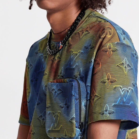 Louis Vuitton 3D Effect Monogram T-shirt (Ocean) | Moretti Menswear