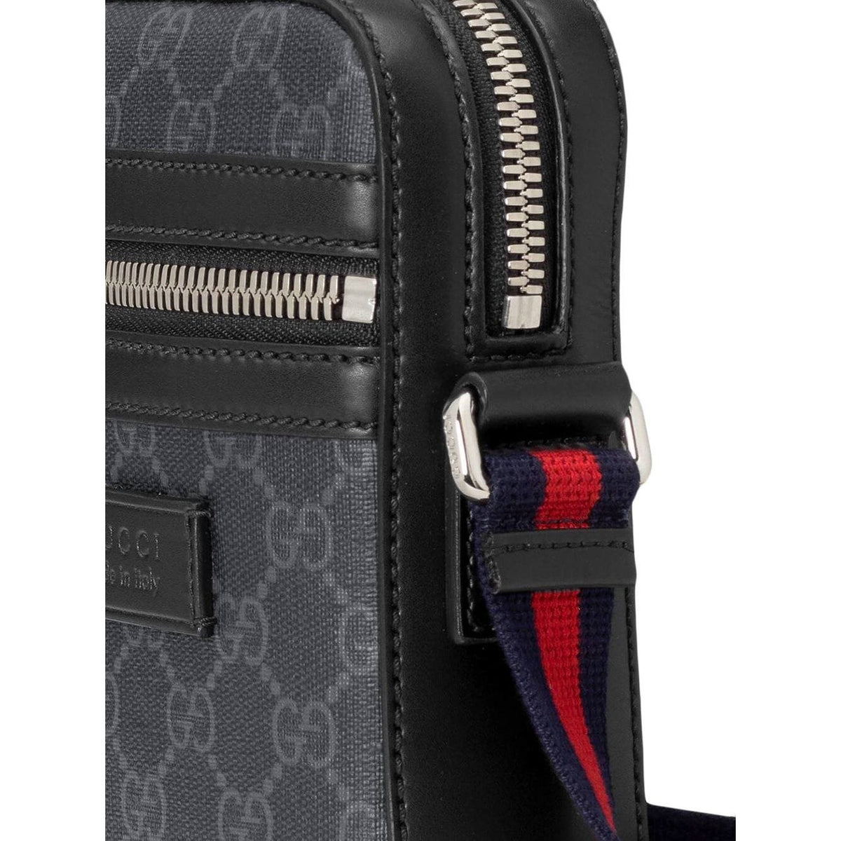 Gucci GG Supreme Messenger Bag (Black) | Moretti Menswear