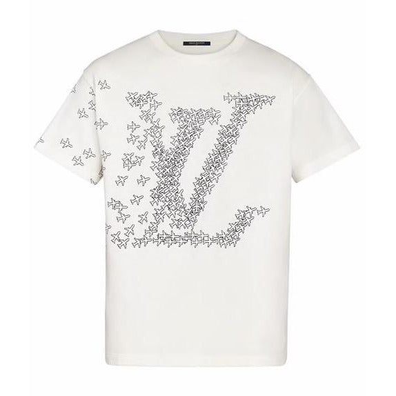 Louis Vuitton Planes Printed T-shirt (White) | Moretti Menswear