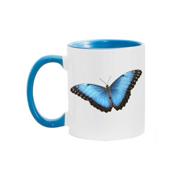 11oz. Mug Blue Morpho Butterfly
