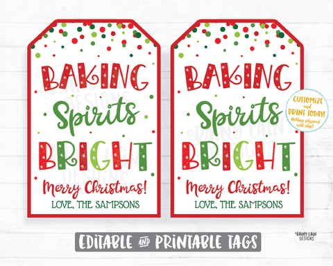 Christmas Gift Tag / Tape / Neighbor Gift / Green Red / DIGITAL Printable  Card / Co-worker Friend School / Non Food Holiday Present / Jpeg 