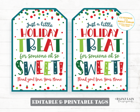 Merry and Bright Tag Christmas Gift Tags Holiday Appreciation Tag Chri –  Rainy Lain Designs LLC