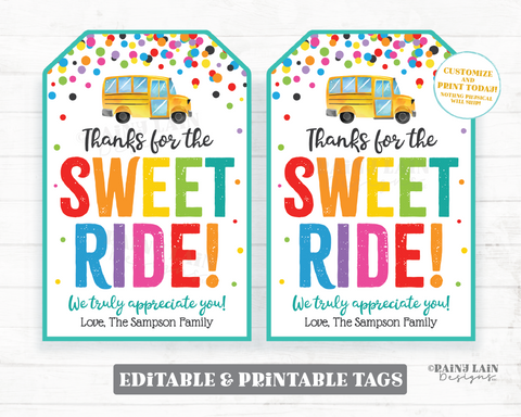 Printable BUS DRIVER Appreciation  Gift Card Holder. Thank You for  Being an Amazing Driver Digital Editable Instant Download. (Instant  Download) 