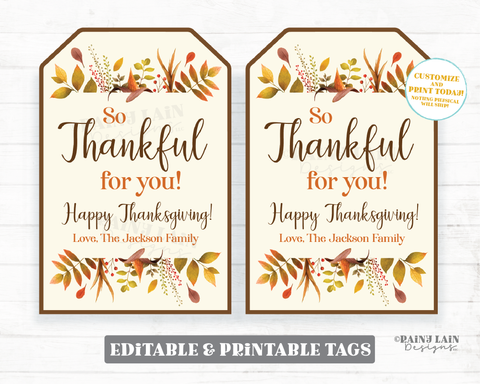 Editable Thanksgiving Place cards, Thanksgiving Placecards, Friendsgiv –  Rainy Lain Designs LLC