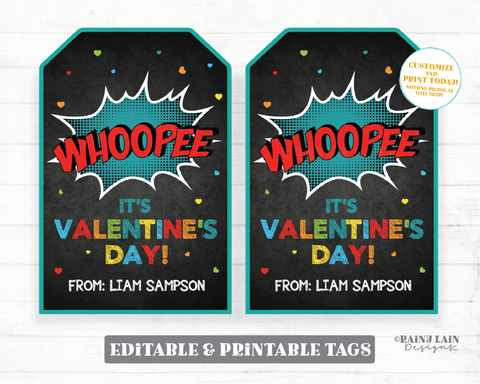 Whoopee It's My Birthday Party Favor Tags Preschool Student Classroom –  Rainy Lain Designs LLC