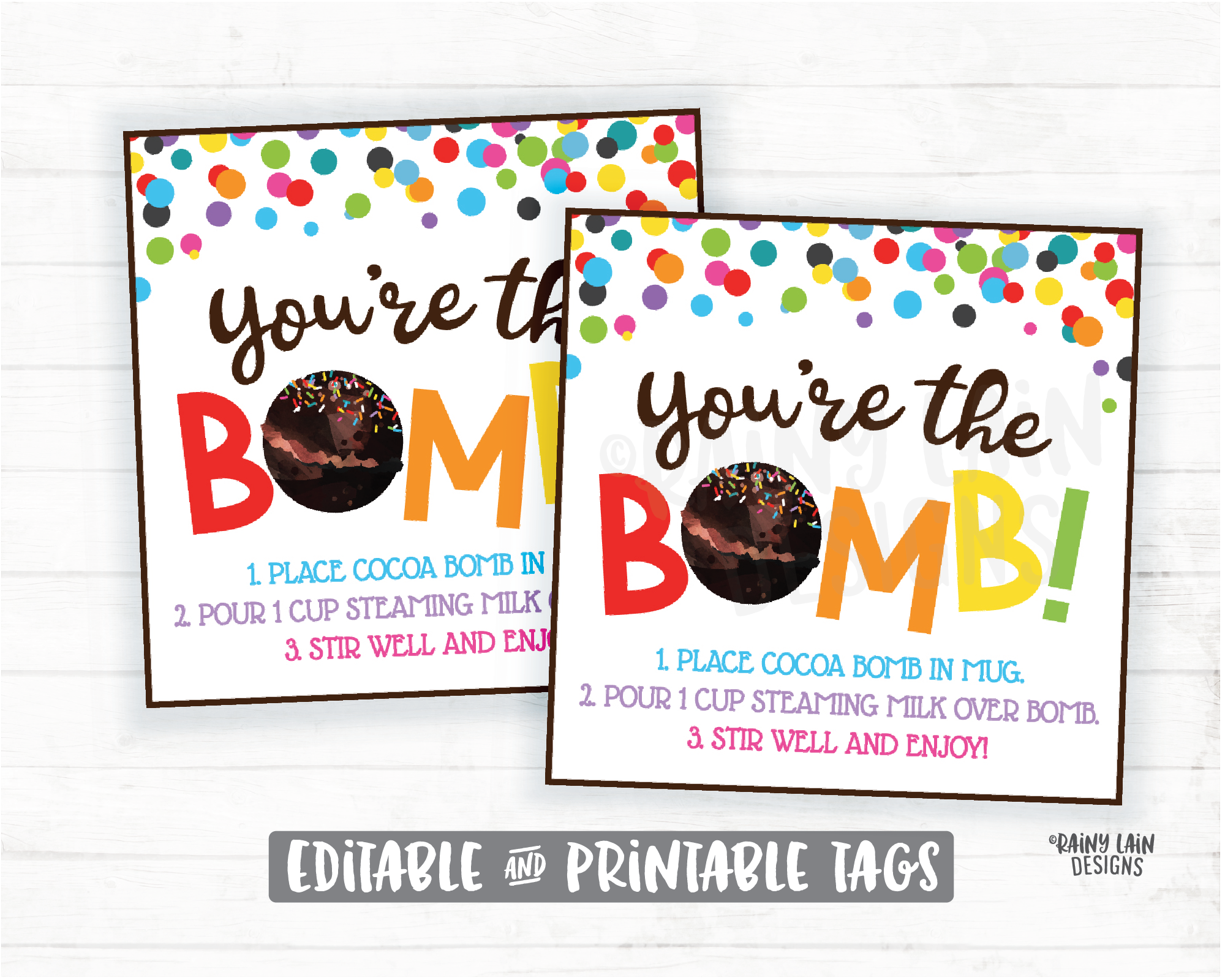 Cocoa Bomb Tags Free Printable Printable Word Searches