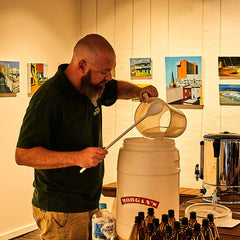 Making home brew - topping up the fermenter 