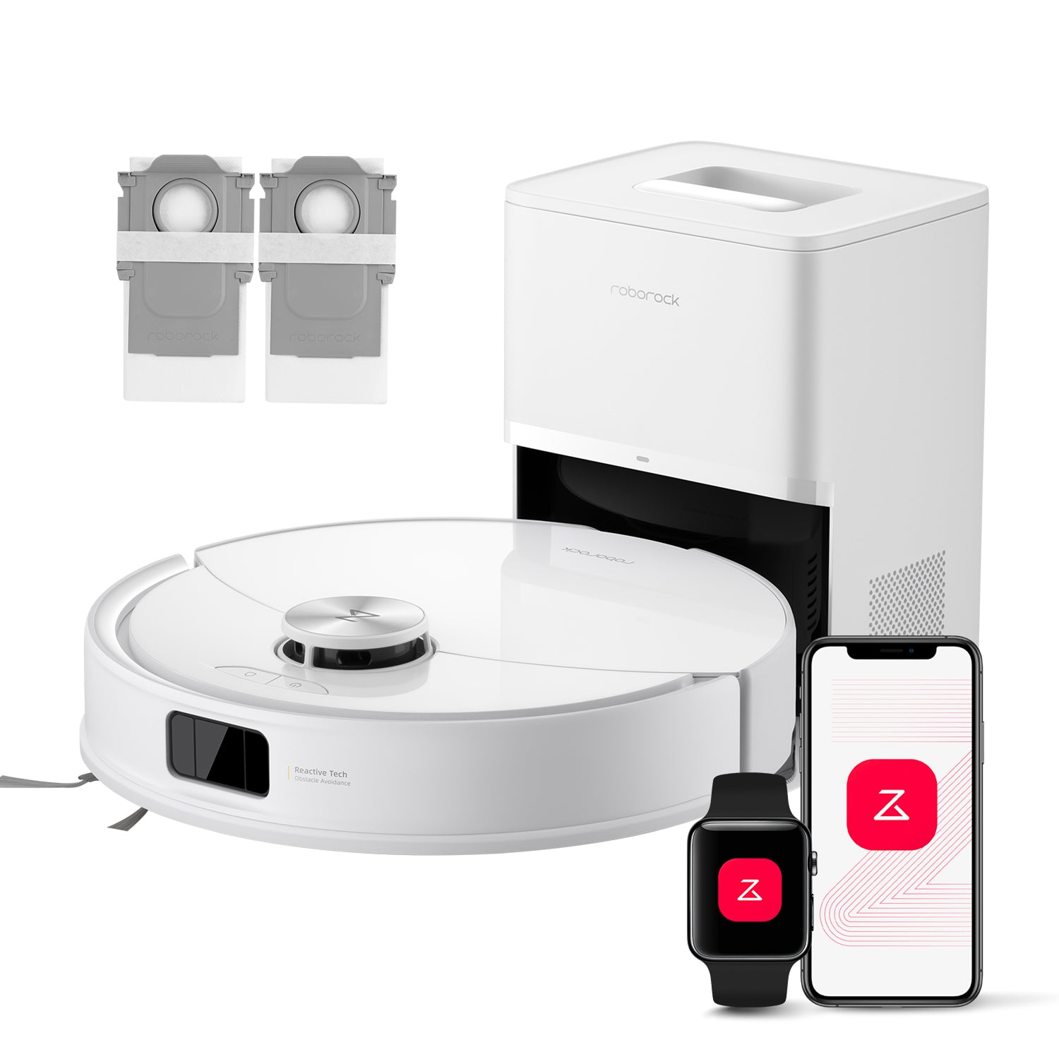 Roborock Q10 S5+ Set Saug- und Wischroboter mit Auto-Entleerungsstatio