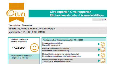 Natural Nordic Oiva report