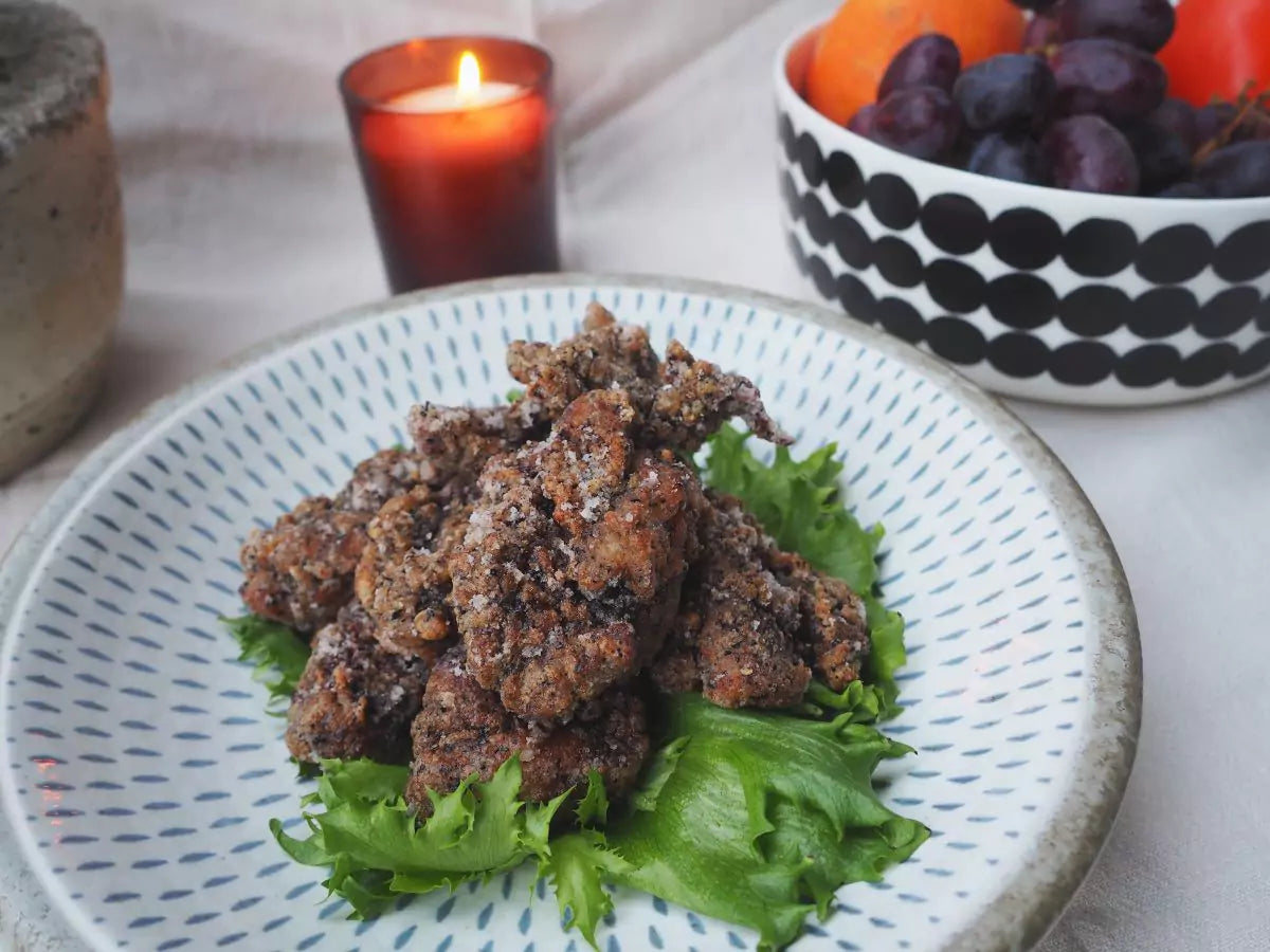 Natural Nordic horn of plenty karaage with shio-koji