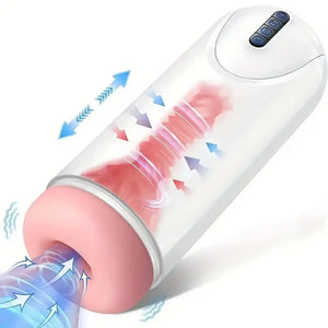 Stretchable Vibration Thrusting Sucking Automatic Masturbator For Males - Weadultshop