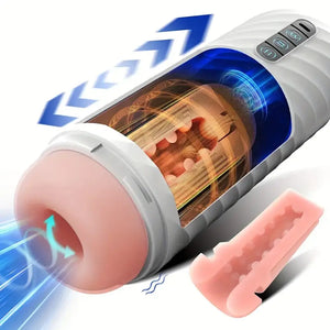 5 Thrusting 6 Sucking 10 Vibrating Male Stroker Automatic Masturbator - Weadultshop