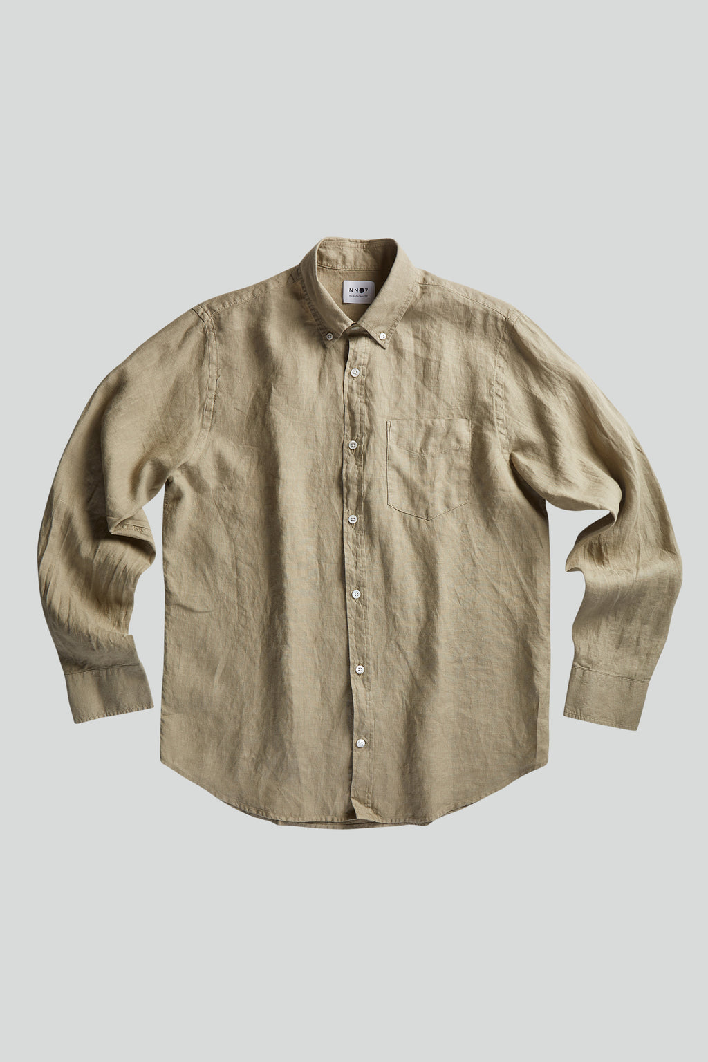 No Nationality Sune Linen Popover Shirt - Nougat