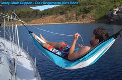 Crazy Chair Clipper Hängematte auf Segelyacht