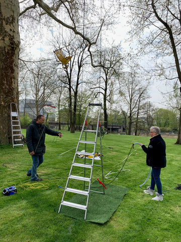 Sillas colgantes Crazy Chair y hamacas en la BUGA Heilbronn 2019