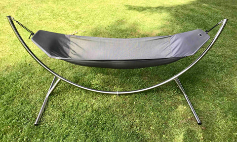 CrazyChair stainless steel stand LUNO and hammock SLIMLINE
