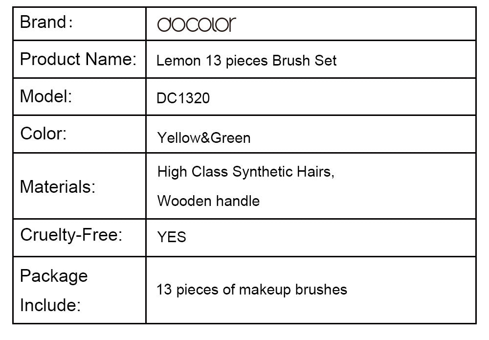 Fantasy II - 11 piece Synthetic Brush Set - Docolor Popular Makeup Brushes  – DOCOLOR OFFICIAL