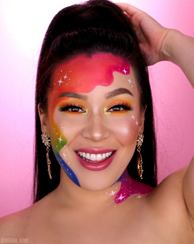 pride makeup, influencers,MUA,makeup artist