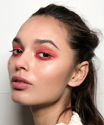 red eye makeup look