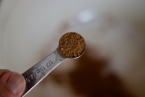 a teaspoon of nutmeg