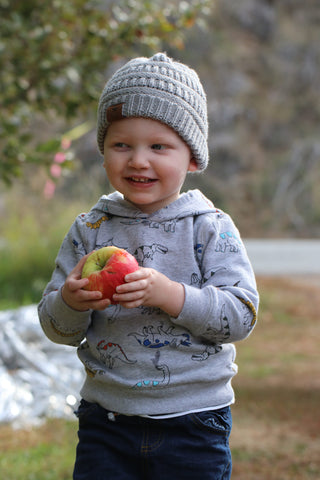 Baby with apple