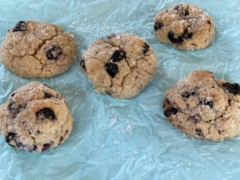 Blueberry Sugar Cookies with organic ingredients