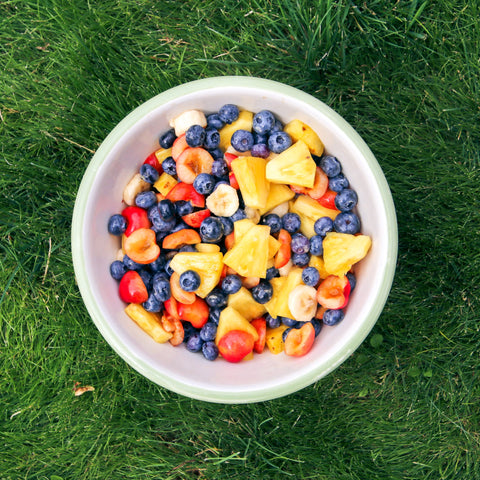 Organic fruit salad for glowing skin