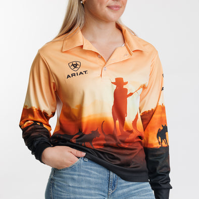 Ariat Mens Fishing Shirt - Cattle Herd - Roundyard