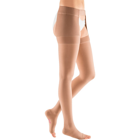 mediven plus, 20-30 mmHg, Thigh High w/ Attachment, Open Toe