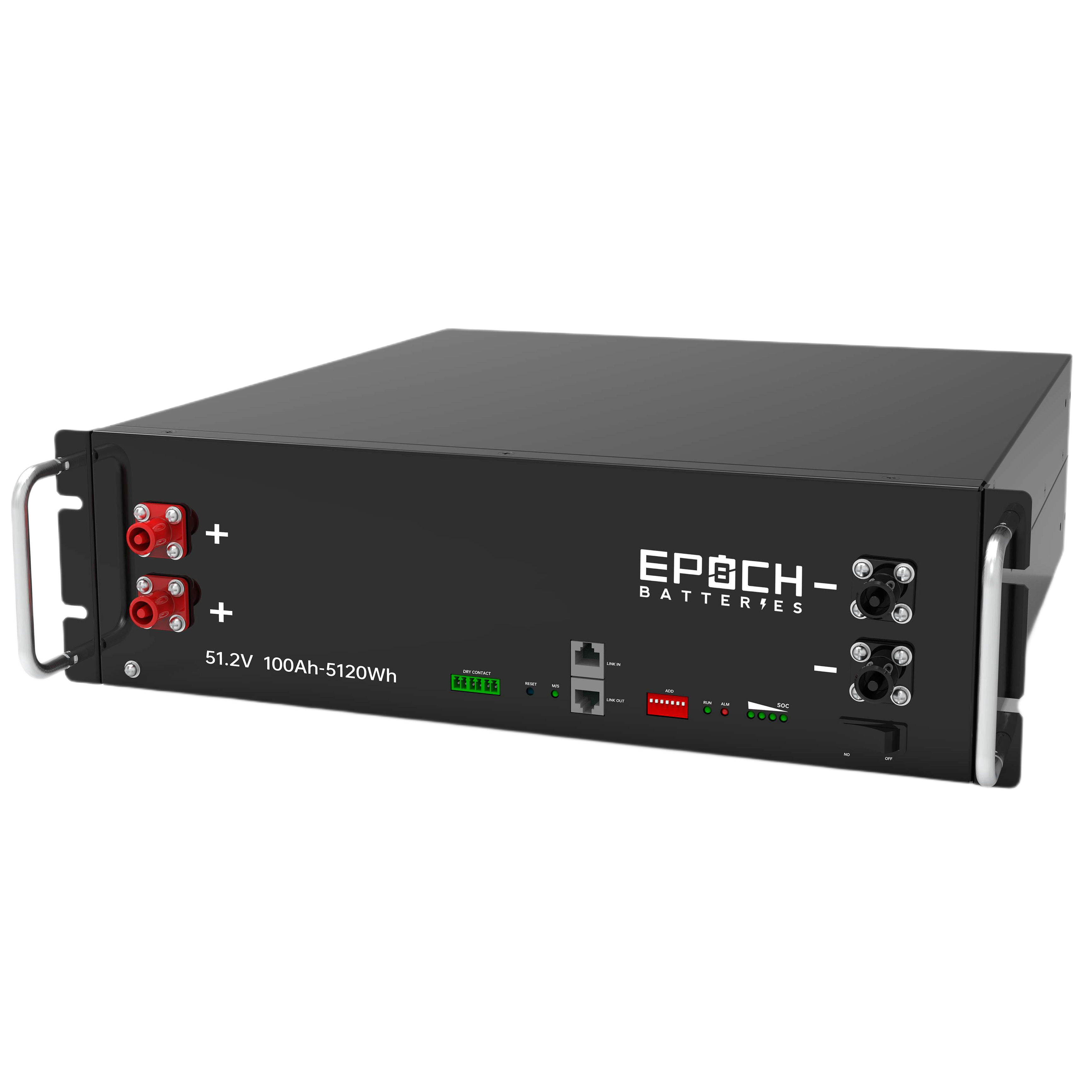 (PRE-ORDER) 48V 100Ah 5.12kWh - Self-Heating Server Rack Lithium Battery - ETA AUG 17